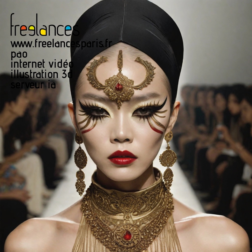 Pao mise en page internet vidéo illustration 3d serveur IA générative AI freelance paris studio de création magazines lddeqc30